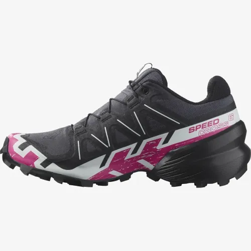 נעלי SPEEDCROSS 6 שחורות בורדו מבית המותג סלומון SALOMON