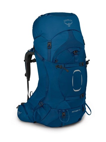 תרמיל AETHER 65 מבית אוספרי OSPREY בצבע כחול