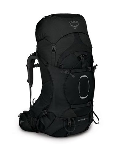 תרמיל AETHER 65 מבית אוספרי OSPREY בצבע שחור