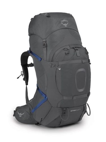 תרמיל AETHER 70 PLUS מבית אוספרי OSPREY בצבע אפור