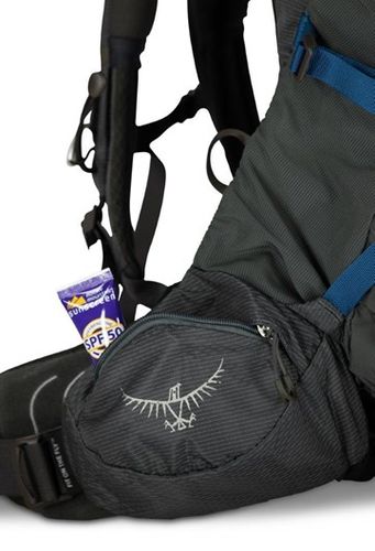 תרמיל AETHER 70 PLUS מבית אוספרי OSPREY בצבע אפור
