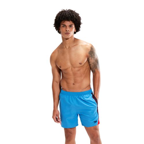מכנס ים לגברים | Hyper Boom Splice 16″ Swim Shorts Blue/Red
