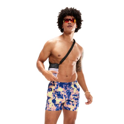 מכנס ים לגברים | Digital Printed Leisure 14″ Swim Shorts Blue/Lilac