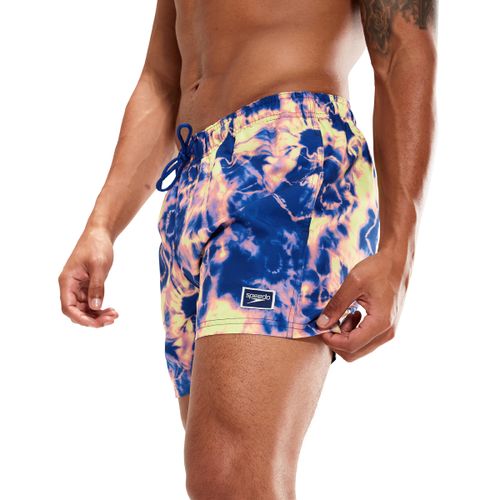מכנס ים לגברים | Digital Printed Leisure 14″ Swim Shorts Blue/Lilac