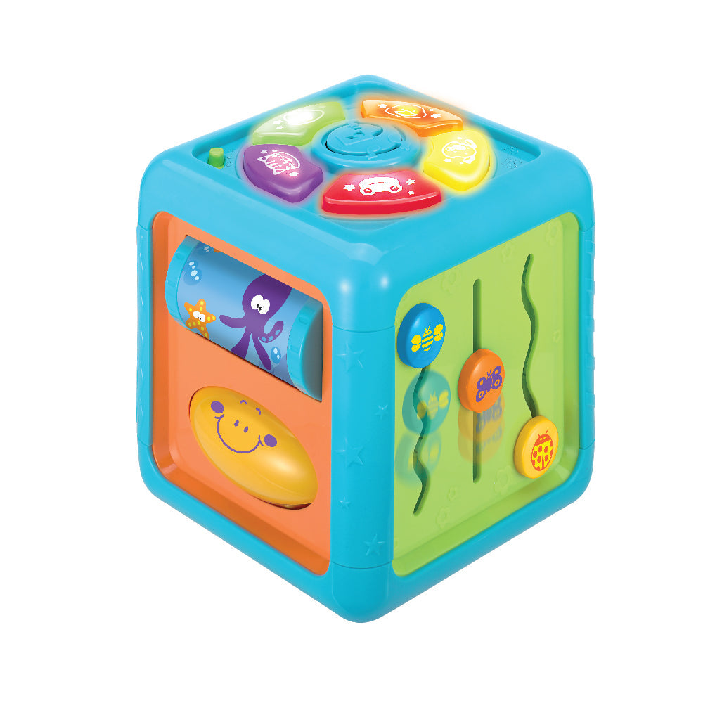 קוביית פעילות מגלים עולם