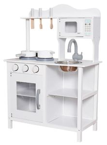 מטבח ילדים עם כיור, ברז, מיקרוגל ומגוון אביזרים - דגם עדי