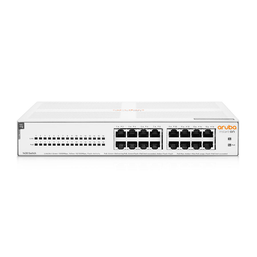 רכזת רשת / ממתג Aruba Instant On 1430 16G CL4 PoE 124W Switch R8R48A