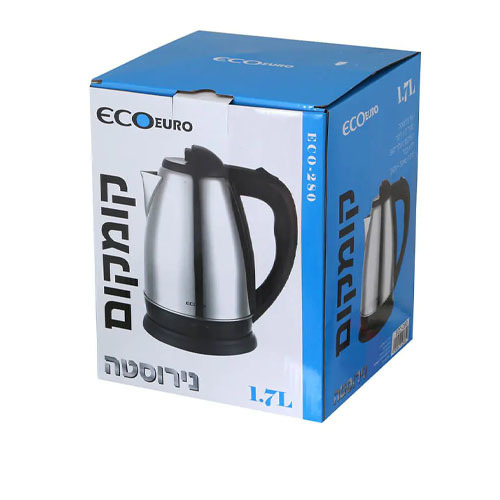 קומקום נירוסטה 1.7 ליטר Eco Euro ECO-280  