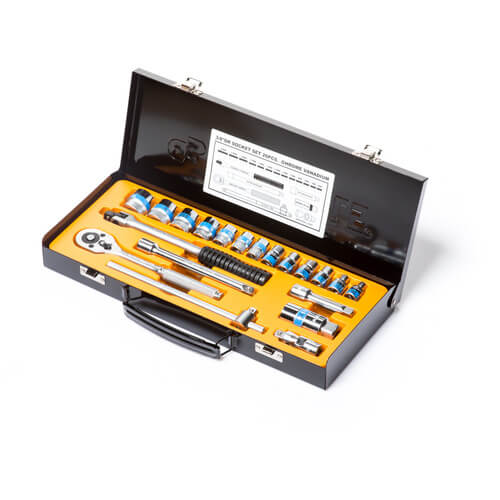 סט בוקסות דרייב 3/8 6-22 ממ 20 חלקים KING TOOLS 1020500