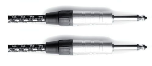 כבל PL 6.3 מקצועי 3 מטר TWEED שחור לבן INSTRUMENT CABLE PRO LINE מבית GEWA (Germany)