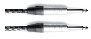 כבל PL 6.3 מקצועי 3 מטר TWEED שחור לבן INSTRUMENT CABLE PRO LINE מבית GEWA (Germany)