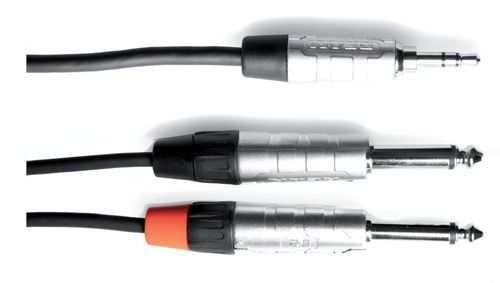 כבל Y אורך 1.5 מטר PL(s) 3.5 - 2xPL 6.3 מקצועי מסדרת PRO LINE מבית GEWA (Germany)