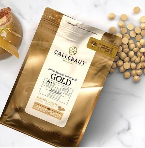 ‏‏שוקולד קליבו גולד, לבן קרמל (בלונדי) 1 ק"ג (Blondie) Callebaut Caramel Chocolate