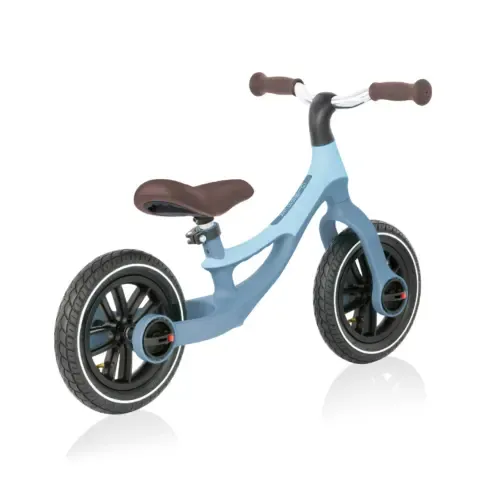 אופני איזון Go Bike Air עם גלגלי גומי מלאי אוויר לנסיעה חלקה, מצבי גובה וידית אחיזה - כחול פסטל