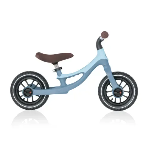 אופני איזון Go Bike Air עם גלגלי גומי מלאי אוויר לנסיעה חלקה, מצבי גובה וידית אחיזה - כחול פסטל