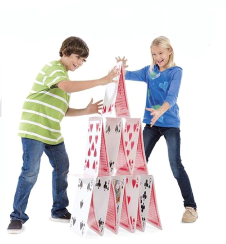 קלפי משחק ענקיים Jumbo cards בגודל A4 