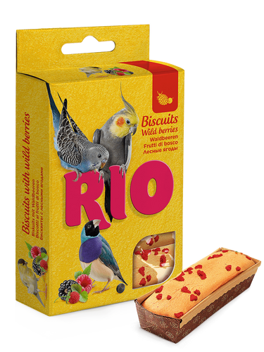 ביסקוויטים RIO לכל הציפורים עם פירות יער בר, 5x7 גרם