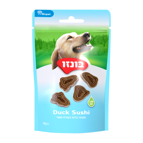 חטיפי בונזו ברווז בצורת סושי 80 גרם