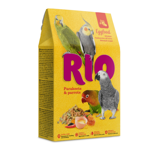 מזון ביצים RIO עבור קוקטיילים ותוכים גדולים, 250 גרם