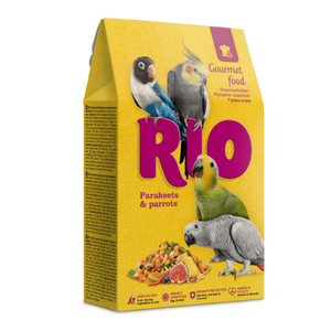 RIO אוכל גורמה עבור קוקטיילים ותוכים גדולים , 250 גרם ריו / Rio