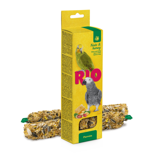 מקלות RIO לתוכים עם דבש ואגוזים, 2x90 גרם