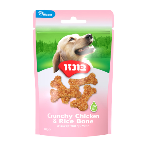 חטיפי בונזו עוף ואורז קראנצ