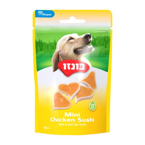 חטיפי בונזו עוף בצורת סושי 80 גרם