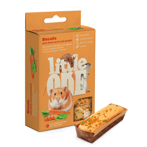 ביסקוויטים של Little One ליונקים קטנים עם גזר ותרד