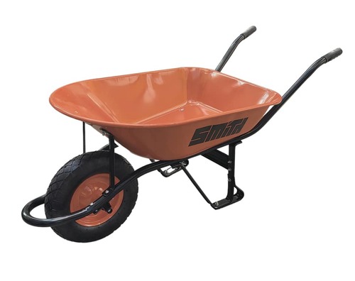מריצה לגינה ולעבודות עפר  צבע כתום תוצרת SMITH HUNTER