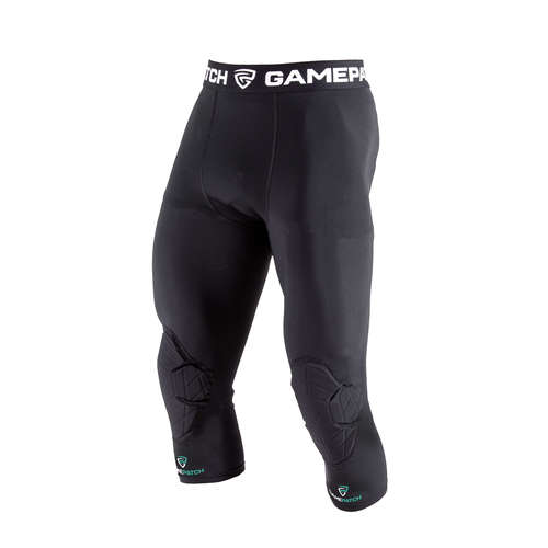 טייץ 3/4 לשחקני כדורסל עם מיגון ברכיים tights with knee padding (שחור)