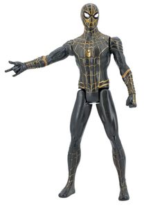 דמות פעולה של ספיידרמן עם ידיים ורגליים זזות - מוזהב