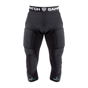 טייץ 3/4 לשחקני כדורסל עם מיגון מלא - 3/4 tights with full protection (שחור)
