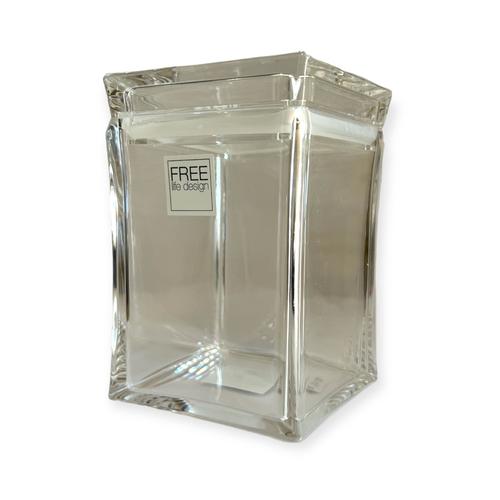 מיכל אחסון שקוף מרובע צר 0.8 ל׳ FREE 