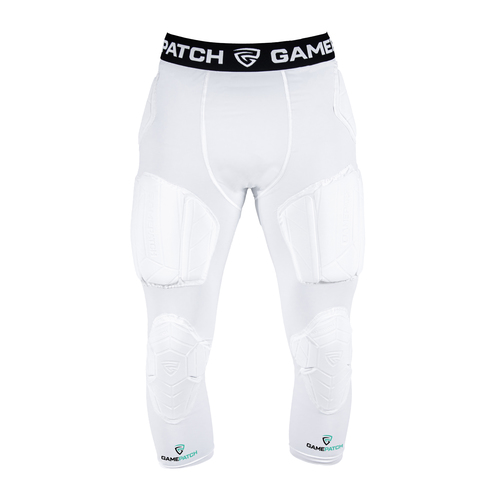 טייץ 3/4 לשחקני כדורסל עם מיגון מלא - 3/4 tights with full protection (לבן)