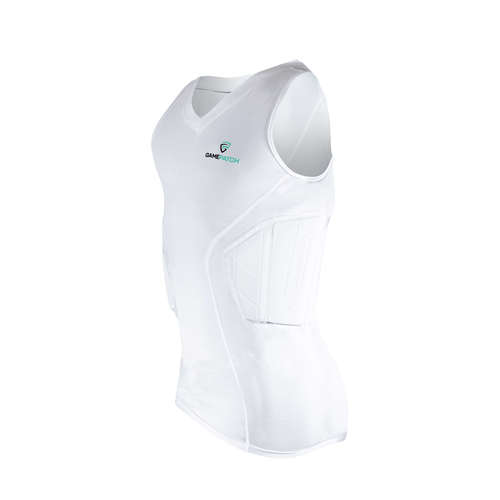 גופיית אימון מרופדת לשחקני כדורסל PRO Padded shirt - PRO (לבנה)