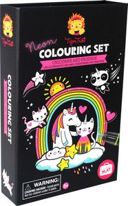 ערכת צביעה לבית ולטיולים בצבעי ניאון - חדי קרן