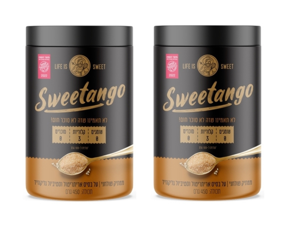 מבצע זוג - ממתיק שולחני חום 450 גרם - SWEETANGO