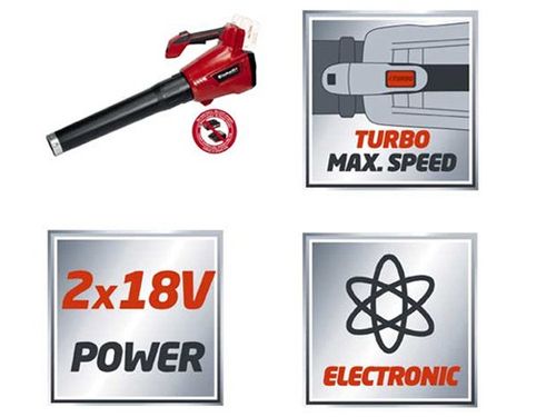 מפוח נטען Einhell דגם GE-LB 36 Li E כולל סוללות ומטען 