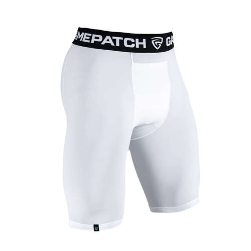 טייץ קצר לשחקני כדורסל - Compression shorts (לבן)