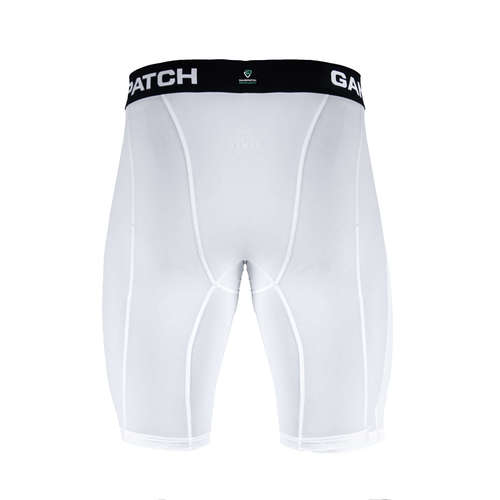 טייץ קצר לשחקני כדורסל - Compression shorts (לבן)