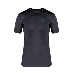 חולצת אימון קצרה לשחקני כדורסל - Compression shirt (שחורה)