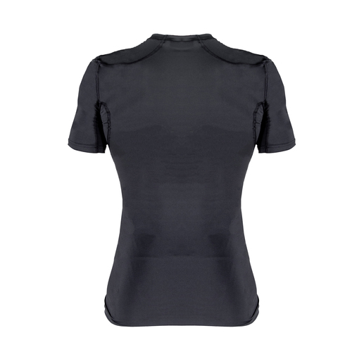 חולצת אימון קצרה לשחקני כדורסל - Compression shirt (שחורה)