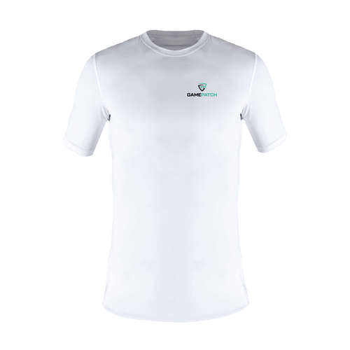 חולצת אימון קצרה לשחקני כדורסל - Compression shirt (לבנה)