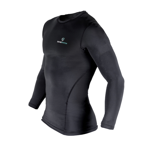 חולצת אימון ארוכה לשחקני כדורסל - Compression shirt (שחורה)