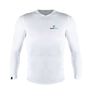 חולצת אימון ארוכה לשחקני כדורסל - Compression shirt (לבנה)