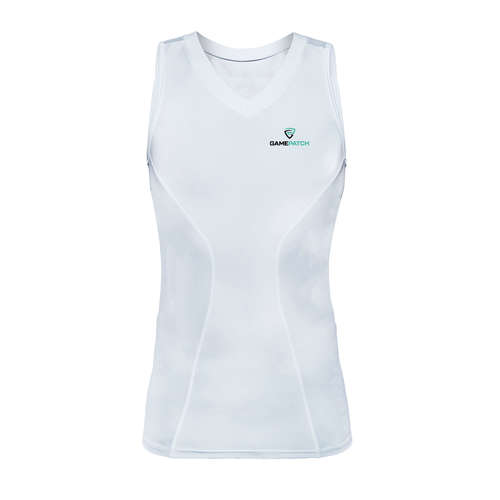 גופיית אימון לשחקני כדורסל - Compression shirt (לבנה)