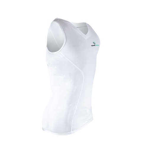 גופיית אימון לשחקני כדורסל - Compression shirt (לבנה)