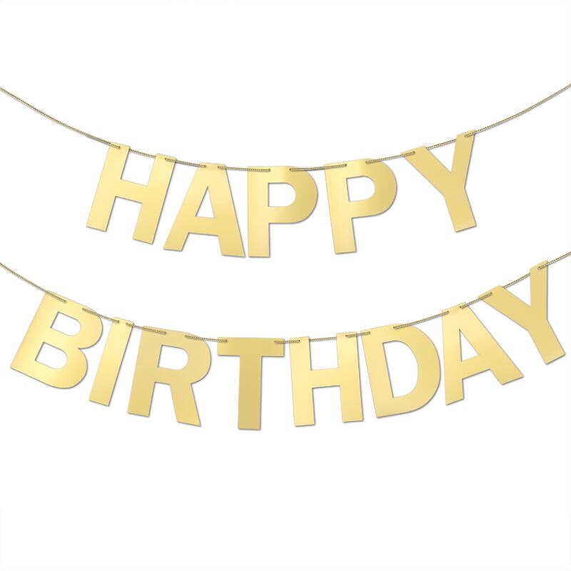 שרשרת HAPPY BIRTHDAY זהב