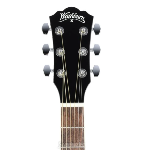 גיטרה אקוסטית מוגברת CUTAWAY בצבע סאנברסט WA-90CE מבית WASHBURN