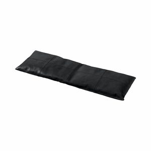 כרית לספסל עור שחור תלת מושבי RIB genuine leather